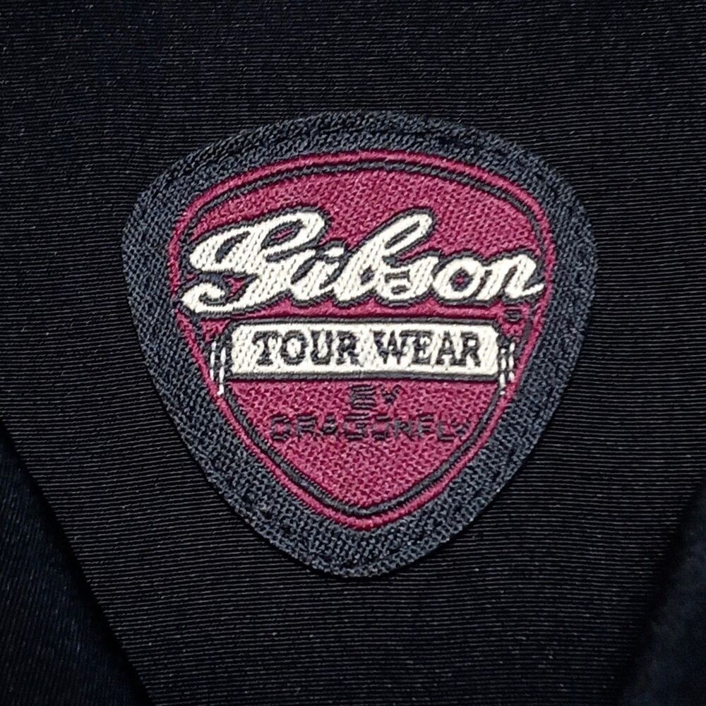 Vintage Gibson Tour Wear Dragonfly Made in USA Button Shirt Size XL Guitars - Picture 5 of 8